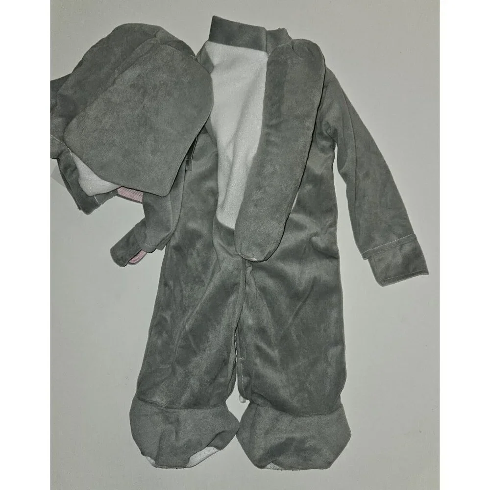 NEW Gray Elephant Halloween Costume Baby 0-6 Months Rubies Noah's Ark 2-piece